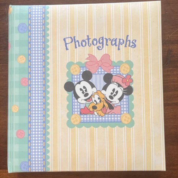 CR Gibson Vtg Disney Baby Mickey Co Minnie Goofy Memory Book Photograph Album - Picture 1 of 3